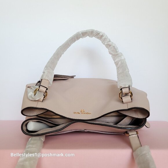 MICHAEL KORS Carrie Pebbled Leather Large Shoulder Tote- Soft Pink color⭐ - Picture 11 of 16